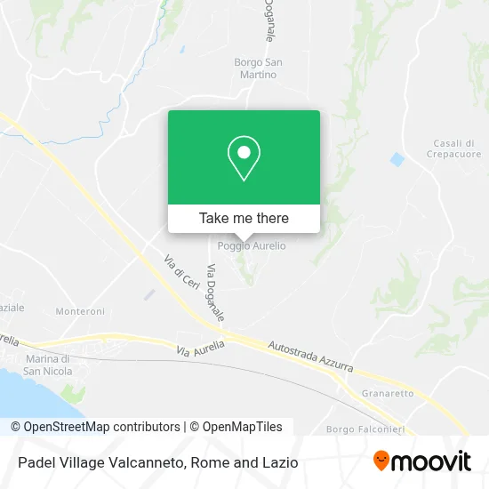 Padel Village Valcanneto map