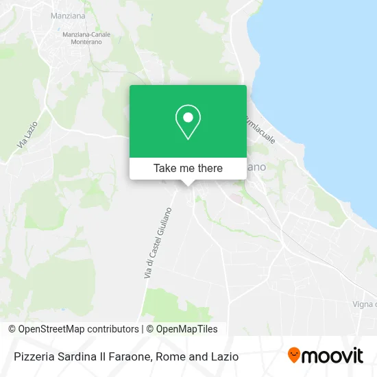 Pizzeria Sardina Il Faraone map