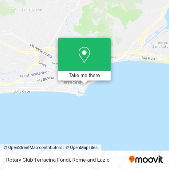 Rotary Club Terracina Fondi map