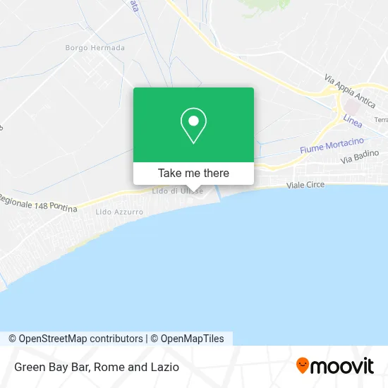 Green Bay Bar map