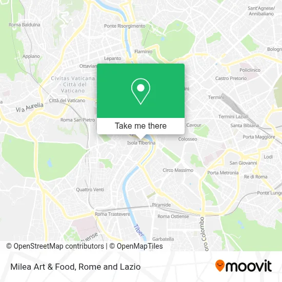 Milea Art & Food map