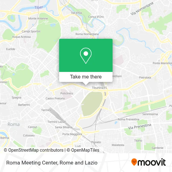 Roma Meeting Center map