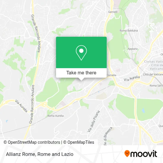 Allianz Rome map