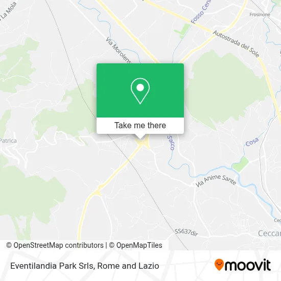 Eventilandia Park Srls map