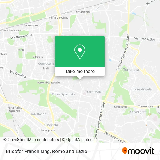 Bricofer Franchising map