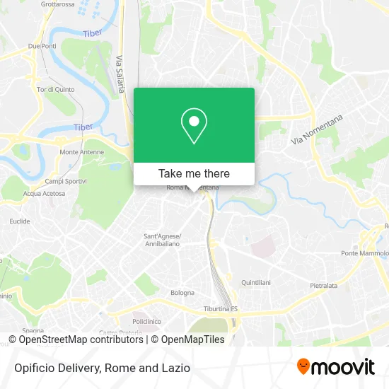 Opificio Delivery map