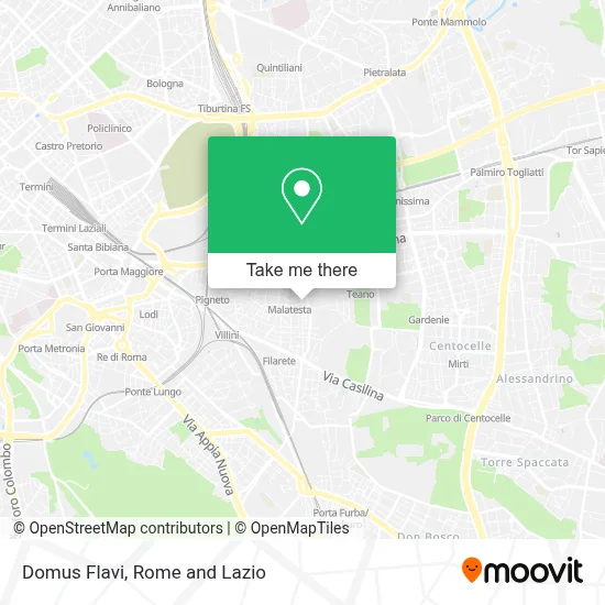 Domus Flavi map