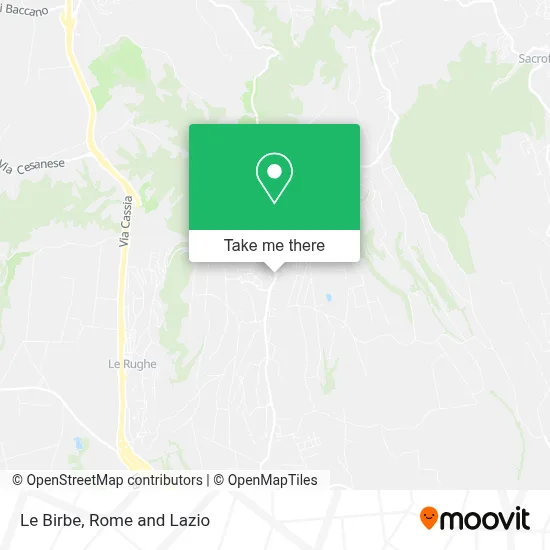 Le Birbe map