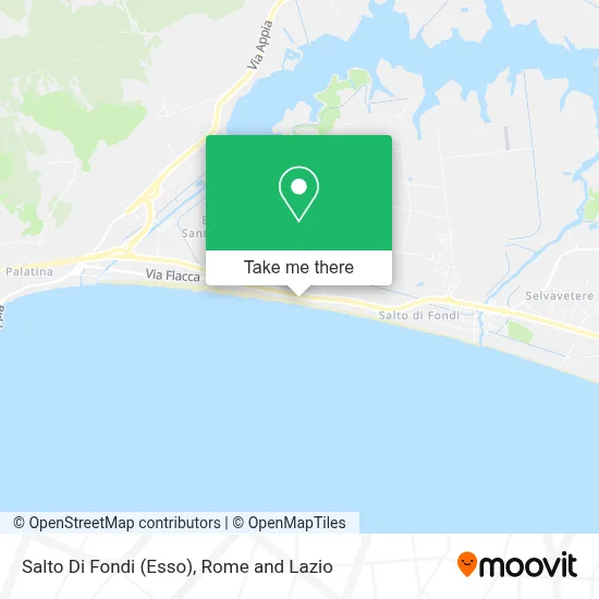 Salto Di Fondi (Esso) map