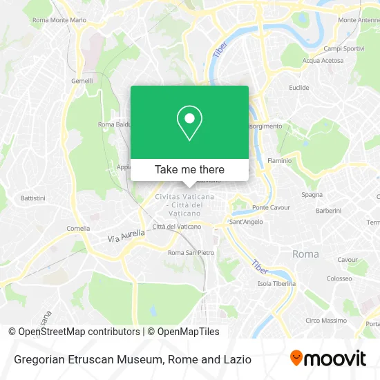 Gregorian Etruscan Museum map