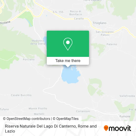 Riserva Naturale Del Lago Di Canterno map