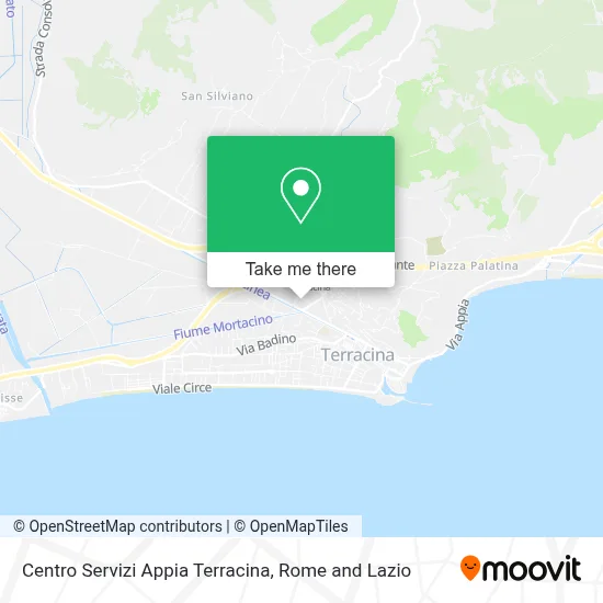 Centro Servizi Appia Terracina map
