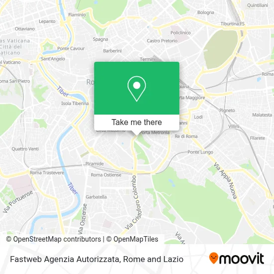 Fastweb Agenzia Autorizzata map