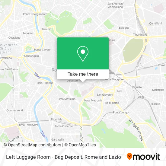 Left Luggage Room - Bag Deposit map