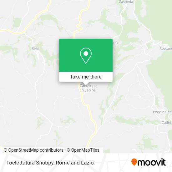 Toelettatura Snoopy map