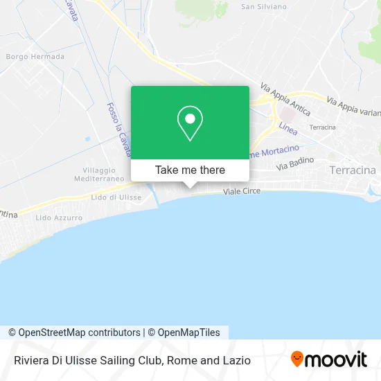 Riviera Di Ulisse Sailing Club map