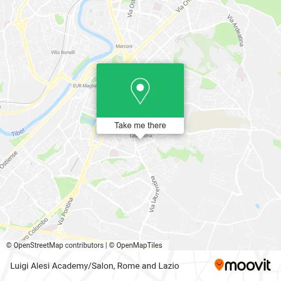 Luigi Alesi Academy/Salon map