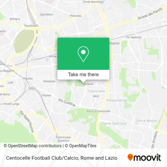 Centocelle Football Club / Calcio map