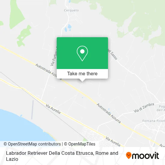 Labrador Retriever Della Costa Etrusca map