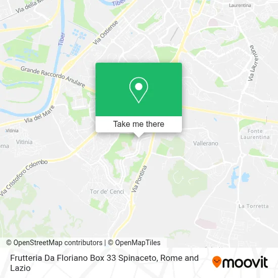 Frutteria Da Floriano Box 33 Spinaceto map