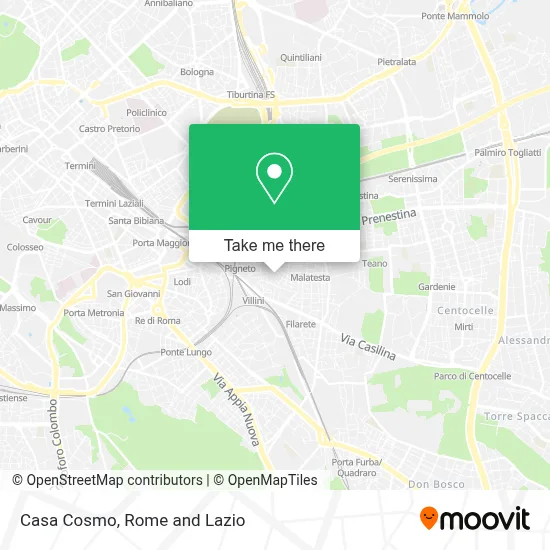 Casa Cosmo map