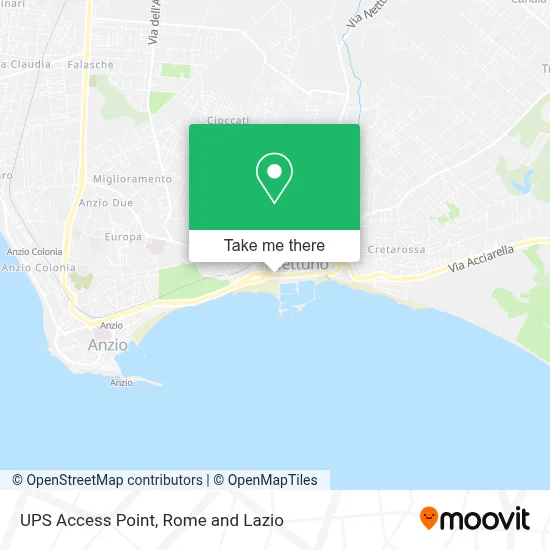 UPS Access Point map