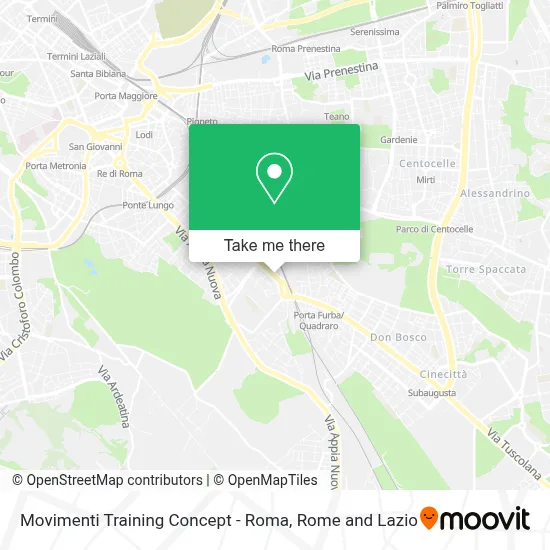 Movimenti Training Concept - Roma map