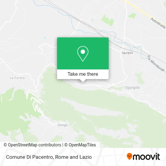 Comune Di Pacentro map