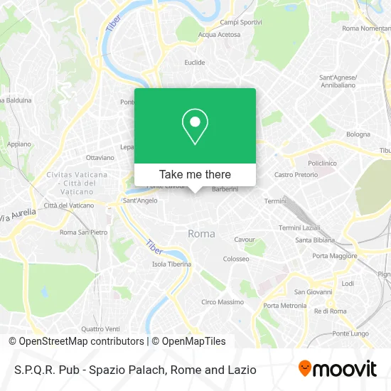 S.P.Q.R. Pub - Spazio Palach map