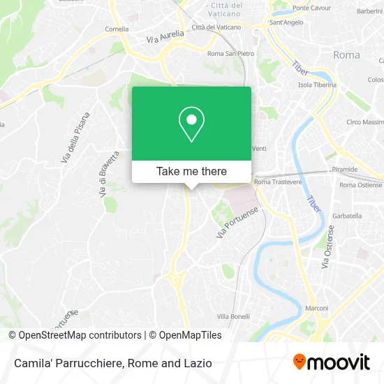 Camila' Parrucchiere map