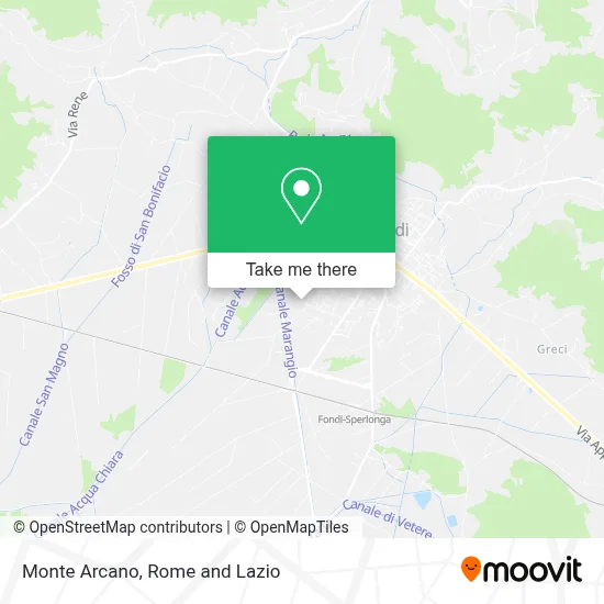 Monte Arcano map