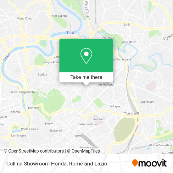 Collina Showroom Honda map