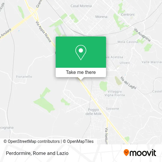 Perdormire map
