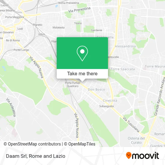 Daam Srl map