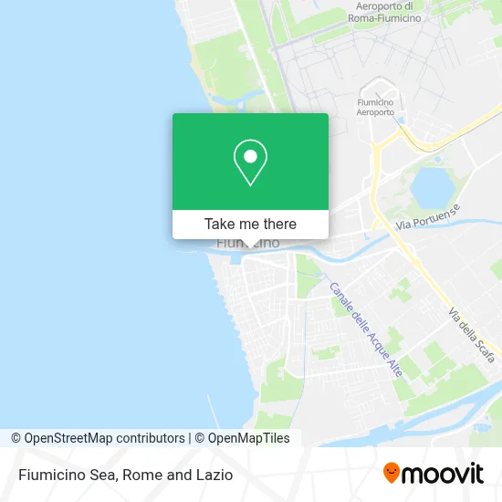 Fiumicino Sea map