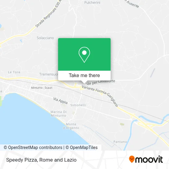 Speedy Pizza map