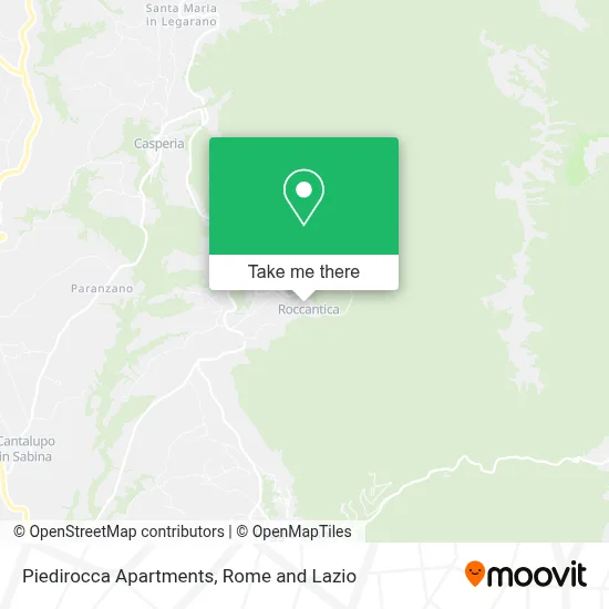 Piedirocca Apartments map