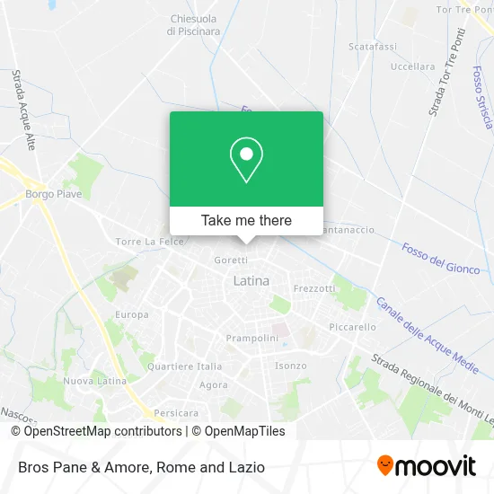 Bros Pane & Amore map