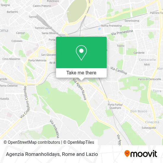 Agenzia Romanholidays map