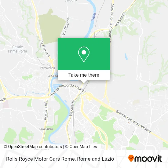 Rolls-Royce Motor Cars Rome map