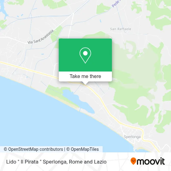 Lido " Il Pirata " Sperlonga map