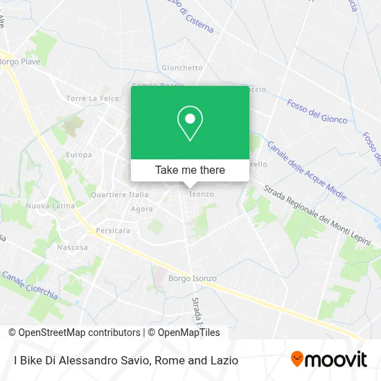 I Bike Di Alessandro Savio map