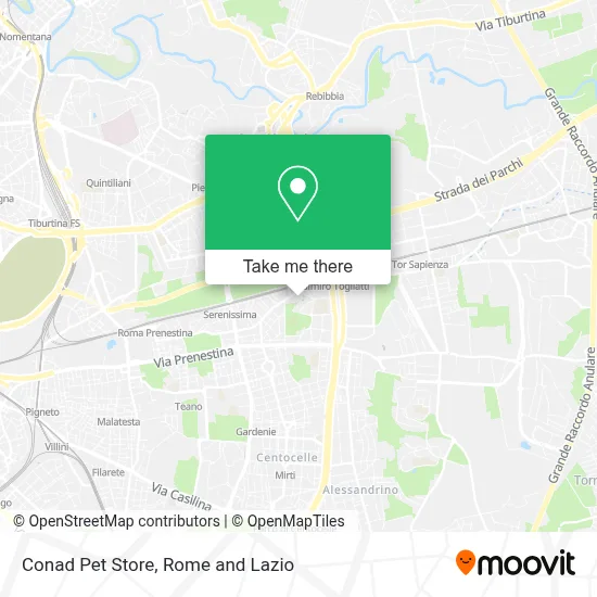 Conad Pet Store map