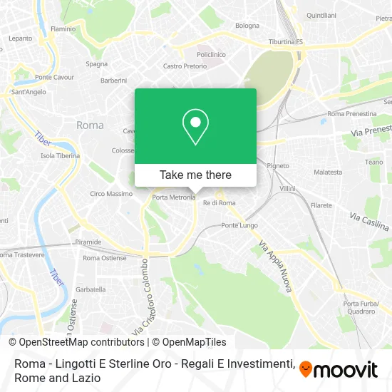 Roma - Lingotti E Sterline Oro - Regali E Investimenti map