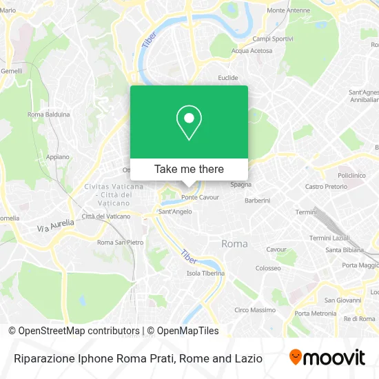 Riparazione Iphone Roma Prati map