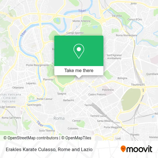 Erakles Karate Culasso map