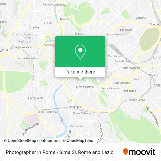 Photographer In Rome - Sima Si map