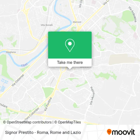 Signor Prestito - Roma map