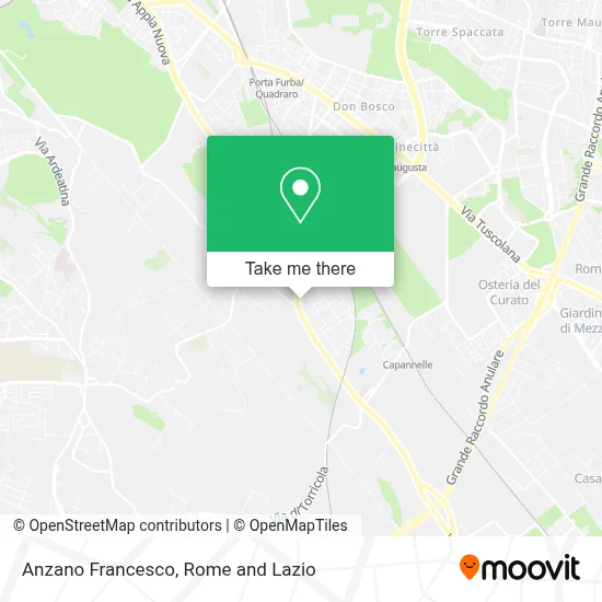Anzano Francesco map