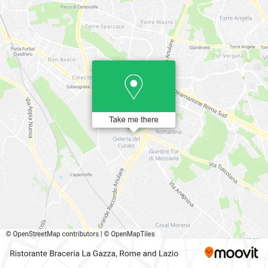 Ristorante Braceria La Gazza map
